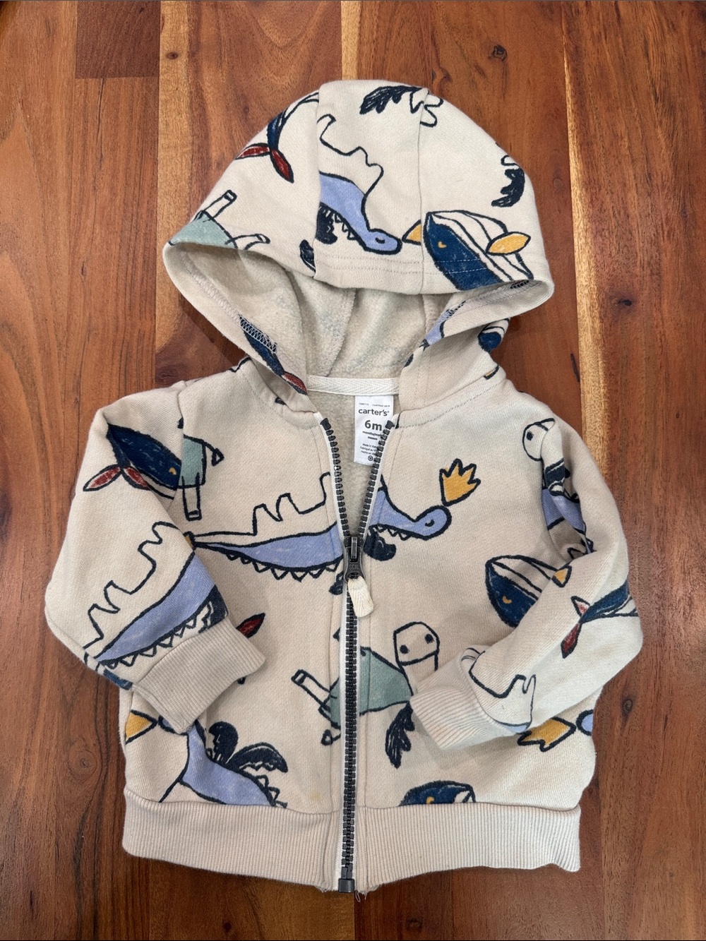 Penguin Hoodie Romper + Neutral Bear Sweat Set + hoodie + vest - Picture 6 of 6